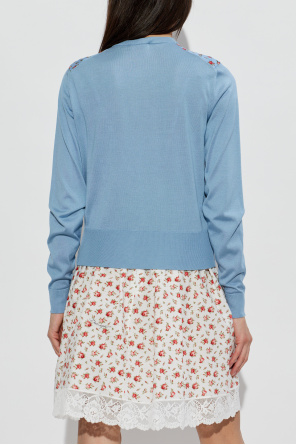 Dolce & Gabbana Silk cardigan with floral motif
