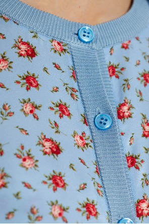 Dolce & Gabbana Silk cardigan with floral motif