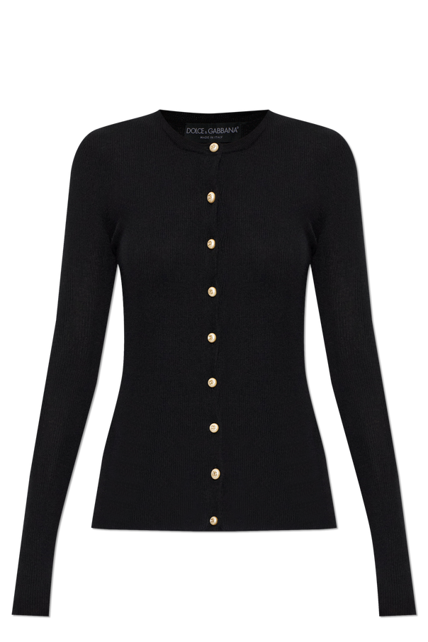 Cashmere cardigan with appliqués od Dolce & Gabbana