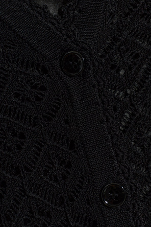 Dolce & Gabbana Transparent Turtleneck Cardigan