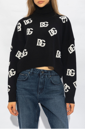 Dolce & Gabbana Monogrammed wool turtleneck sweater