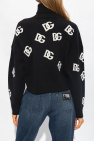 Dolce & Gabbana BLACK Monogrammed wool turtleneck sweater