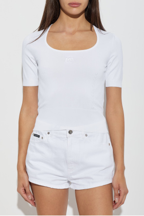 Dolce & Gabbana Top with embroidered logo