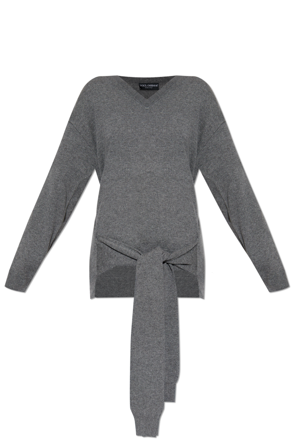 Sweater with tie detail od Dolce & Gabbana