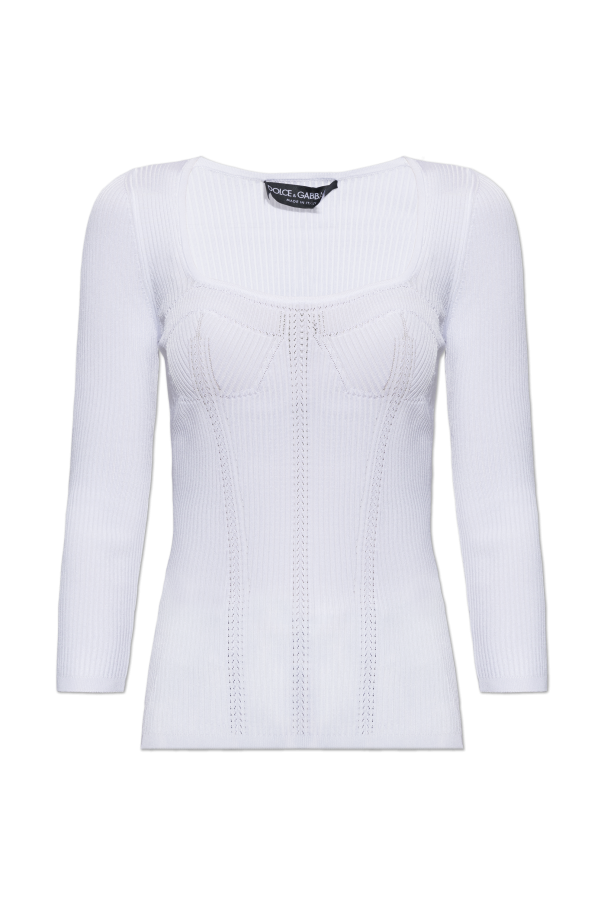 Fitted cut top od Dolce & Gabbana