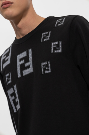 Fendi Fendi FF-logo high-top sneaekrs Weiß