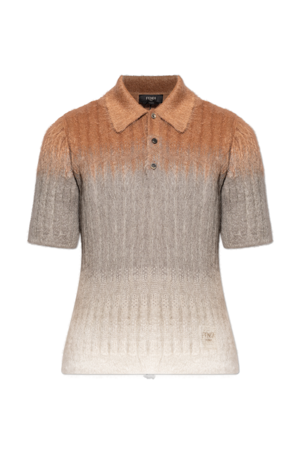 Polo with mohair finish od Fendi