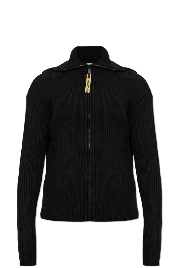 Wool Cardigan with Stand Collar od Fendi
