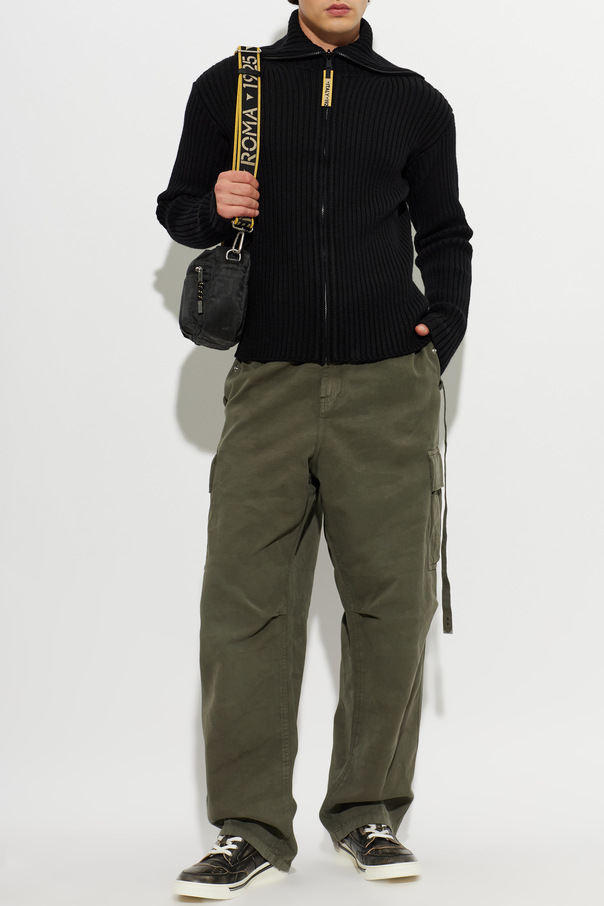 Fendi Woll-Cardigan mit Stehkragen