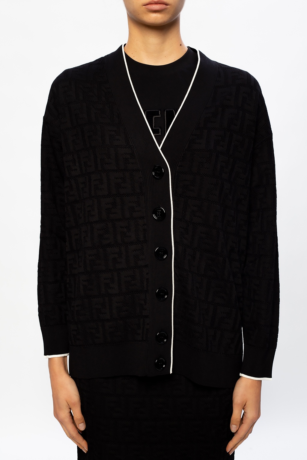 Fendi Logo cardigan