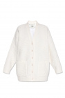 Fendi cream Cardigan with logo