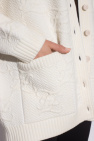 Fendi cream Cardigan with logo