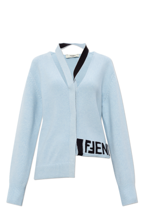 fendi embroidered velvet ff zipped hooded jacket item