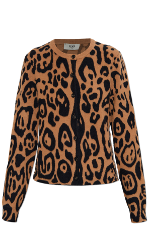 Animal print cardigan