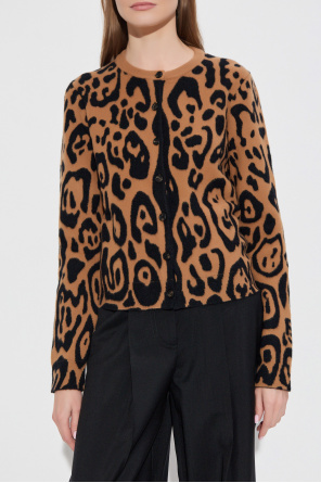 Fendi Cárdigan con estampado animal