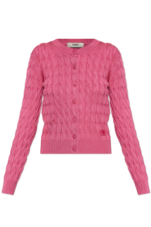 Cardigan with decorative knit