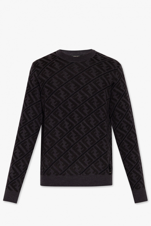 fendi negro Sweater with monogram