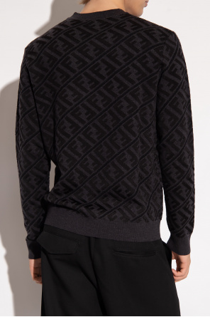 fendi negro Sweater with monogram