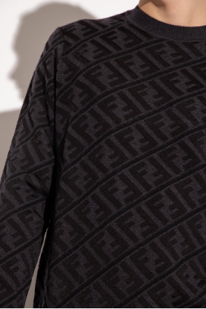 fendi negro Sweater with monogram