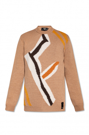 Wool sweater with logo od Fendi