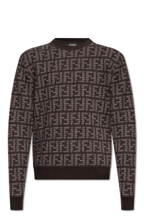 fendi hooded logo-embroidered sweatshirt