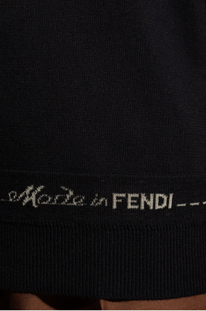 Fendi Sweter z logo