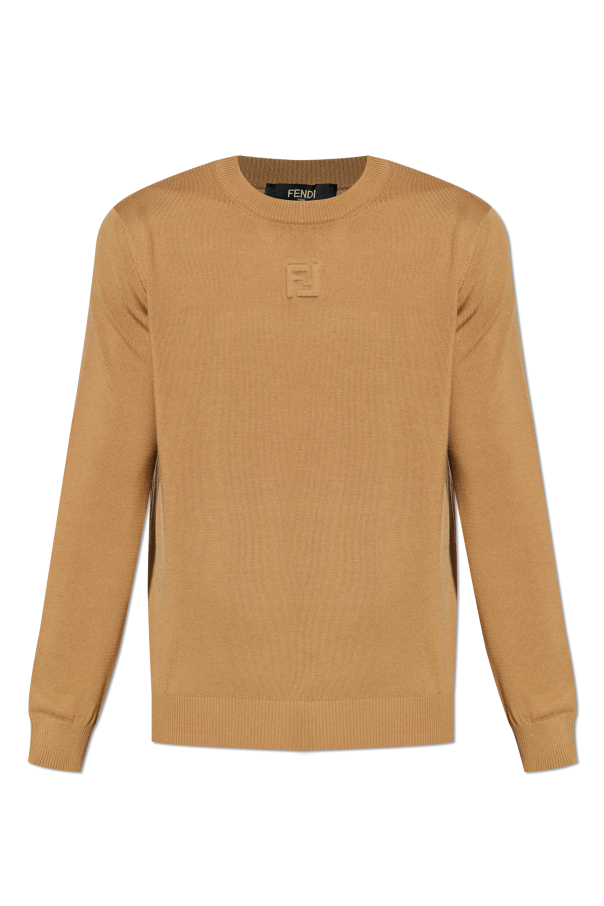 Sweater with embossed logo od Fendi