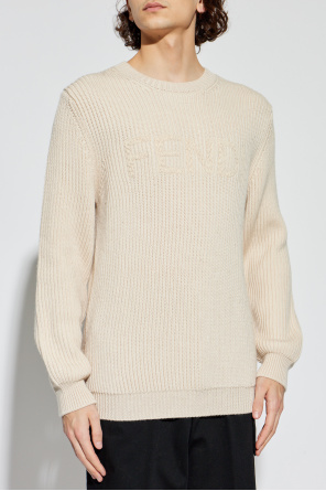 Fendi Wollpullover mit Logo