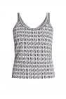 Fendi GREY Tank top with logo
