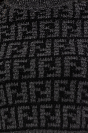 fendi Textil sac a main fendi Textil en toile monogram et cuir noir