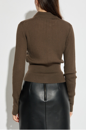 Fendi Long-sleeved polo sweater