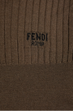 Fendi Long-sleeved polo sweater