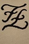 Fendi beige Logo sweater