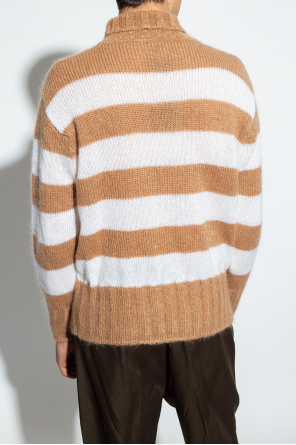 fendi TANK Striped turtleneck sweater