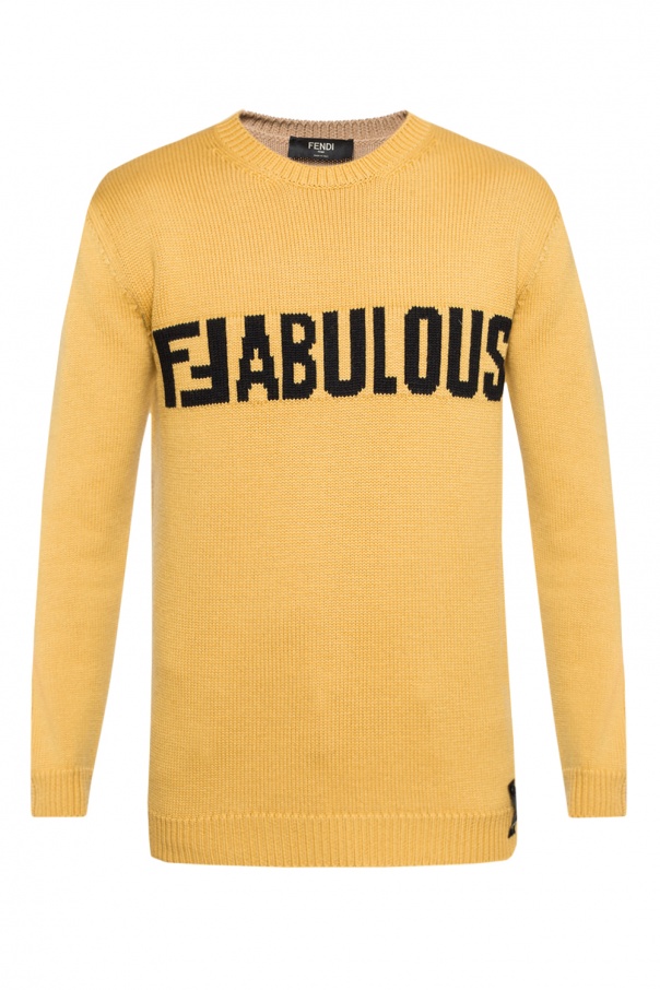 fendi yellow sweater