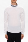 Fendi cream Turtleneck sweater with logo