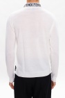 Fendi cream Turtleneck sweater with logo