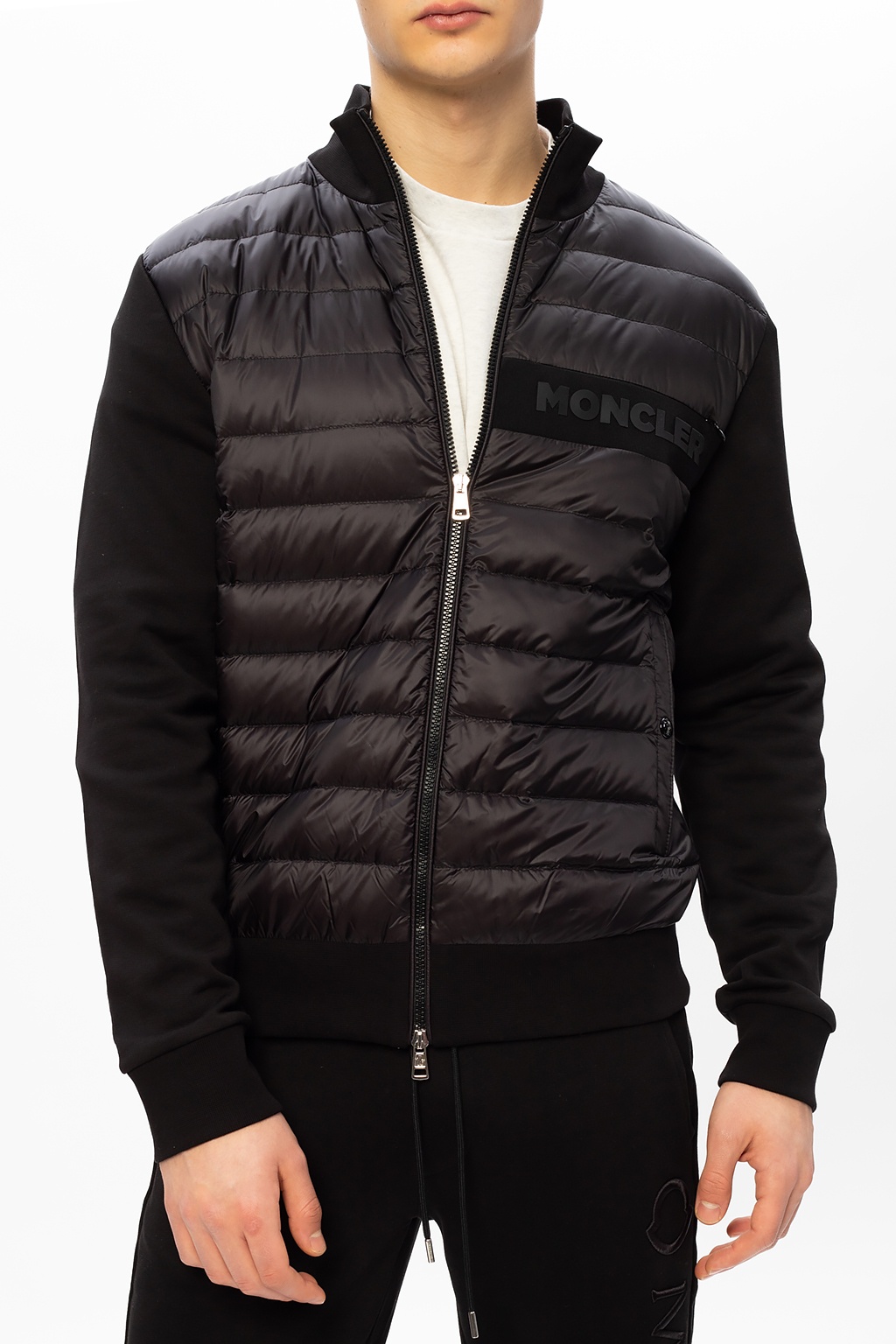 moncler quilted sweater