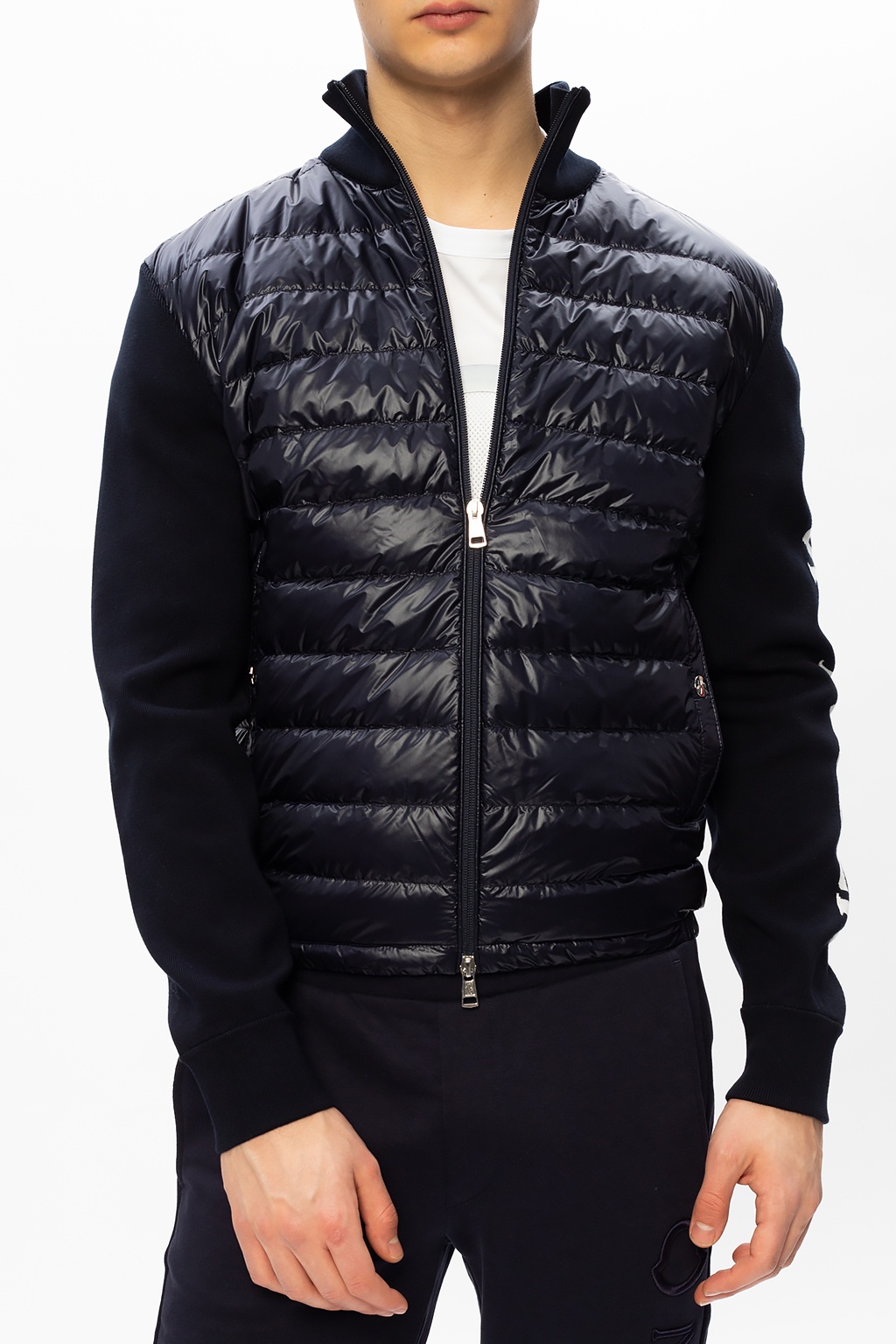 moncler quilted cardigan