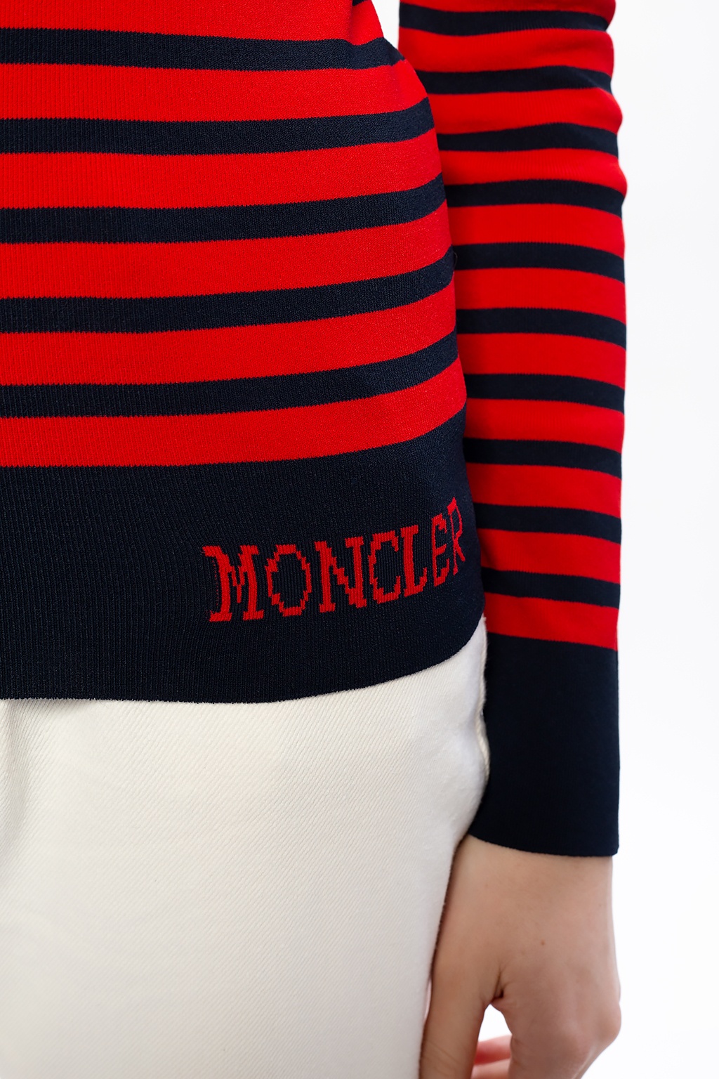 Moncler Versace Greca-print short-sleeved shirt
