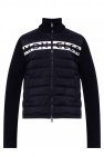 Moncler jacket shearling with logo