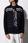 Moncler jacket shearling with logo