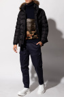 Moncler jacket with logo amiri kurtka blk