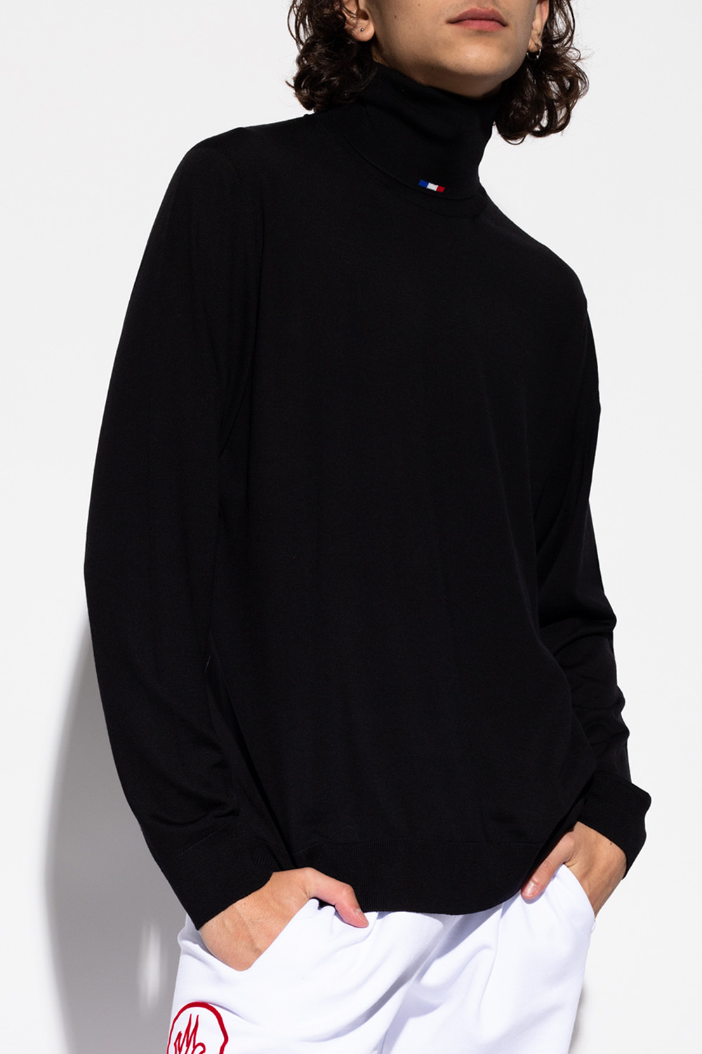 Moncler Turtleneck sweater Donna with logo