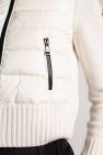 Moncler cream Sweater with padded panel
