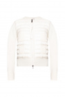 Moncler cream Sweater with band collar
