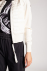 Moncler cream Sweater with band collar