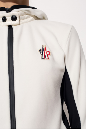 Moncler Grenoble T-shirt De Algodão Para Homem Basic S1370 Branca