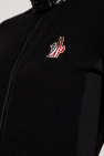 Moncler Grenoble BLACK Hoodie with logo patch