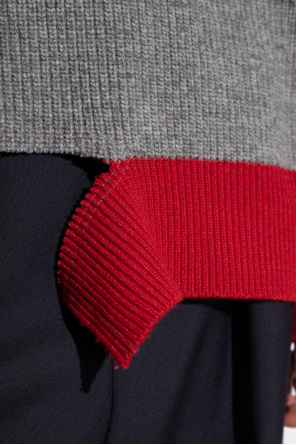 Marni Asymmetrical turtleneck sweater